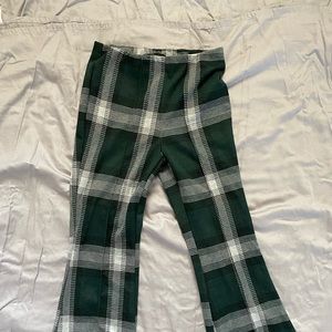 Plaid Forever 21 Flare Pants